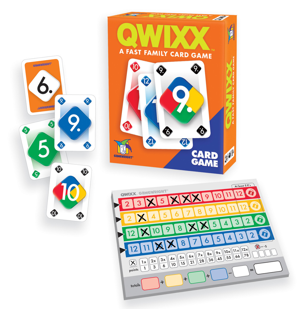 5" Gamewright Qwixx A Fast Family Dice Game Multi-colored 