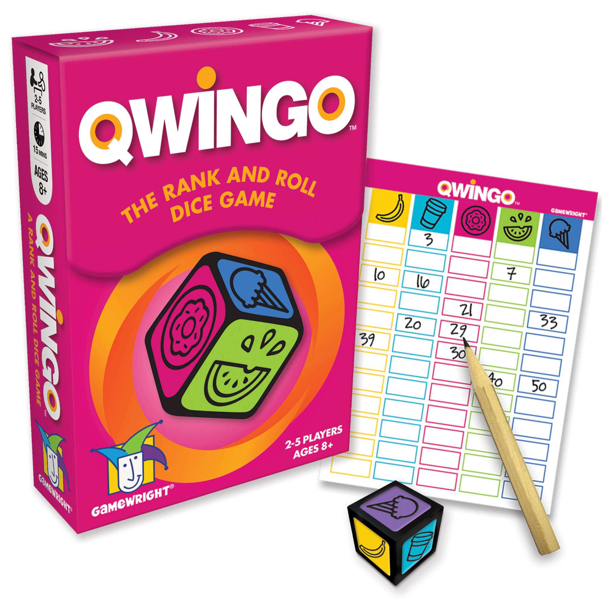 Gamewright Award winning Family Games Board Dice Party